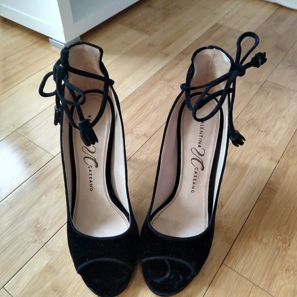 Valentina Carrano Nolita Black Velvet Stilettos - Picture 6 of 6